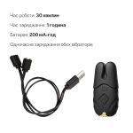 Смарт-вибратор для груди Zalo - Nave Obsidian пульт ДУ, работа через приложение