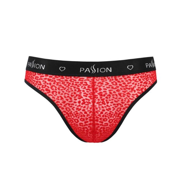 Чоловічі напівпрозорі труси Passion 031 SLIP MIKE під леопард