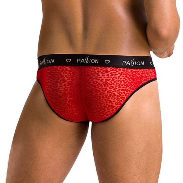 Чоловічі напівпрозорі труси Passion 031 SLIP MIKE під леопард