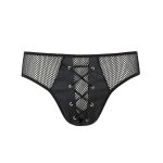 Чоловічі труси зі шнурівкою Passion 035 SLIP RICHARD XXL/ екошкіра, сітка