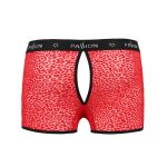 Чоловічі прозорі боксери Passion 046 SHORT PARKER сітка, під леопард