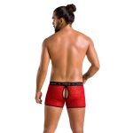 Чоловічі прозорі боксери Passion 046 SHORT PARKER сітка, під леопард