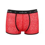 Чоловічі прозорі боксери Passion 046 SHORT PARKER сітка, під леопард