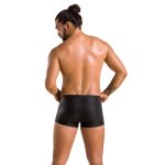 Чоловічі шкіряні боксери з клапаном Passion 050 SHORT PATRICK XXL