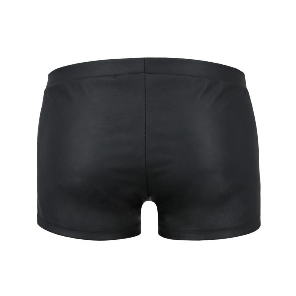 Чоловічі шкіряні боксери з клапаном Passion 050 SHORT PATRICK XXL
