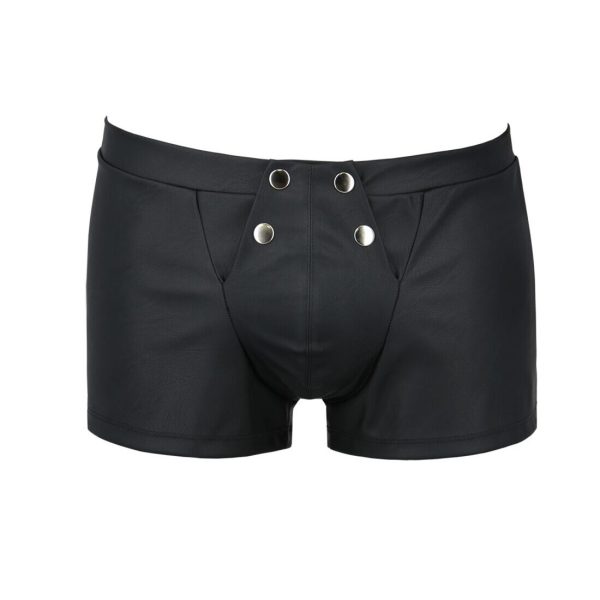 Чоловічі шкіряні боксери з клапаном Passion 050 SHORT PATRICK XXL