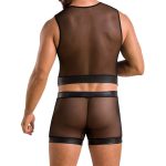 Комплект мужского белья на шнуровке Passion 053 SET WILLIAM XXL/ жилет, боксеры