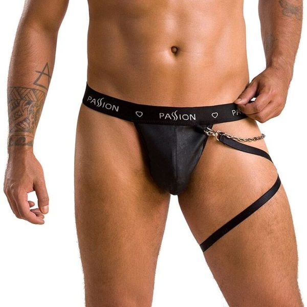 Чоловічі трусики танга з підв’язкою Passion 058 THONG BILL
