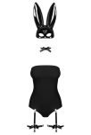 Еротичний костюм кролика Obsessive Bunny costume , боді, чокер, гартери, панчохи, маска