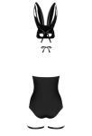 Еротичний костюм кролика Obsessive Bunny costume , боді, чокер, гартери, панчохи, маска