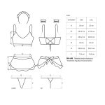 Атласный эротический костюм горничной Obsessive Maid set , 5 предметов