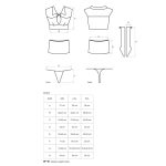 Еротичний костюм студентки Obsessive Student 4 pcs costume топ, спідниця, стринги, гольфи