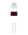 Еротичний костюм студентки Obsessive Student 4 pcs costume топ, спідниця, стринги
