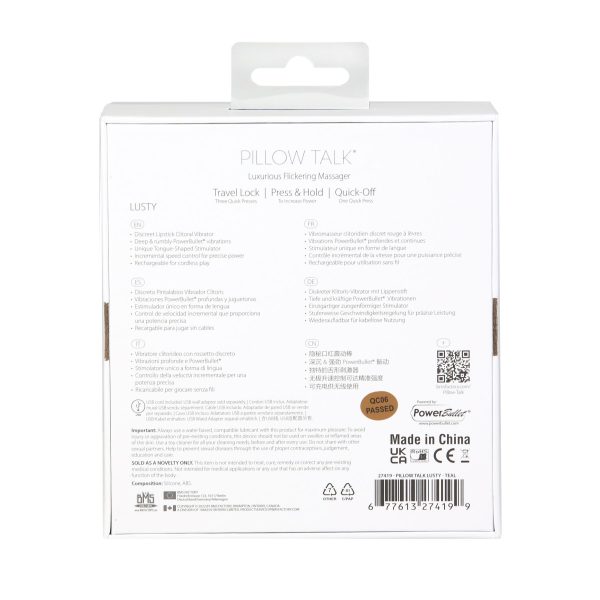 Вибратор Pillow Talk Lusty Luxurious Flickering Massager