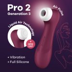 Вакуумный клиторальный стимулятор Satisfyer Pro 2 Generation 3 with Liquid Air Wine