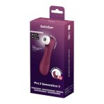 Вакуумный клиторальный стимулятор Satisfyer Pro 2 Generation 3 with Liquid Air Connect App Wine