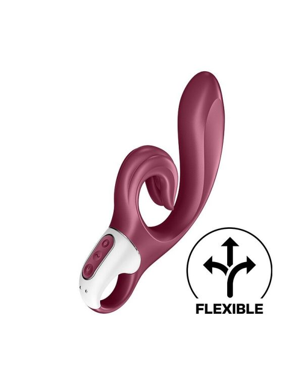 Вибратор-кролик Satisfyer Love Me гибкий, отросток с тройным кончиком