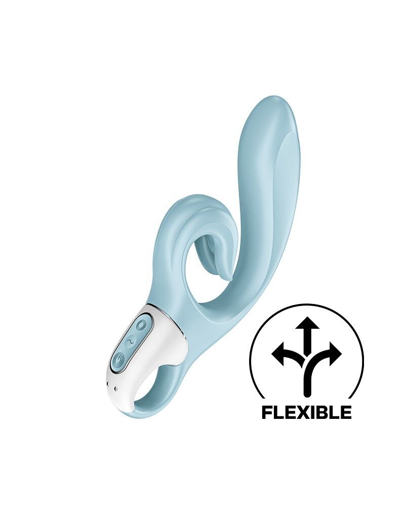 Вибратор-кролик Satisfyer Love Me гибкий, отросток с тройным кончиком