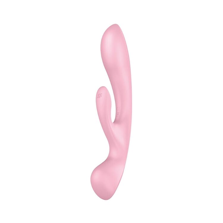 Двусторонний вибратор-кролик Satisfyer Triple Oh 3 мотора, рукоятка-массажер