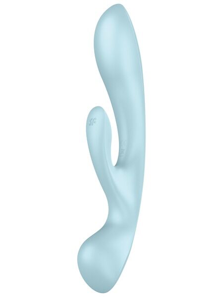 Двосторонній вібратор-кролик Satisfyer Triple Oh Light 3 мотори, руків’я-масажер