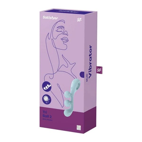 Універсальний вібратор Satisfyer Tri Ball 2, 3 мотори, гнеться