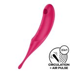 Вібратор для клітора з вакуумною стимуляцією Satisfyer Twirling Pro