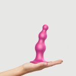 Насадка для страпона Strap-On-Me Dildo Plug Beads Framboise Metallic