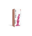 Насадка для страпона Strap-On-Me Dildo Plug Beads Framboise Metallic