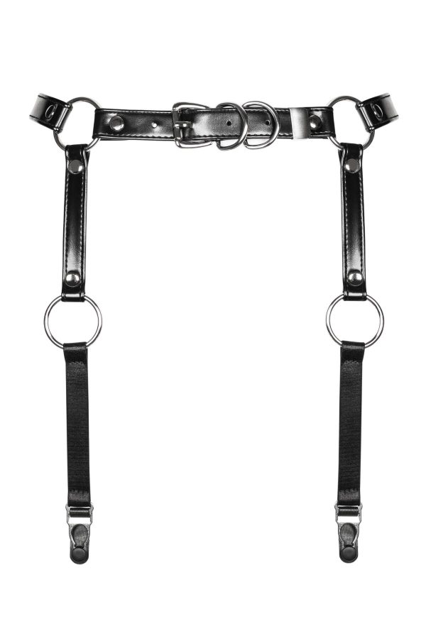 Гартери Obsessive A741 garter belt O/ штучна шкіра