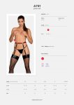 Гартери Obsessive A741 garter belt O/ штучна шкіра
