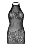Сукня-сітка зі стразами Leg Avenue Rhinestone halter mini dress відкрита спина