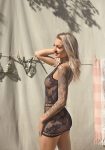 Ажурна сукня-сітка Leg Avenue Lace mini dress with cut-outs