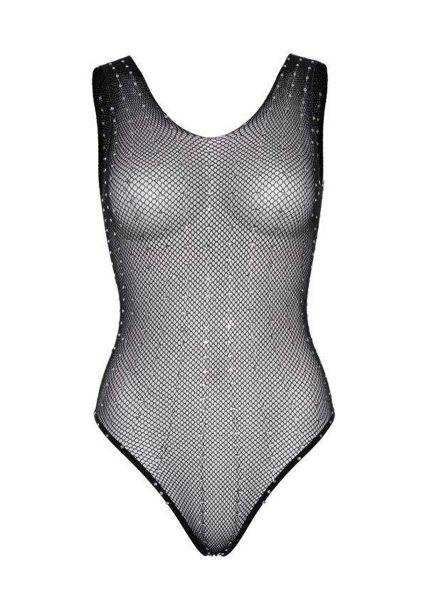 Leg Avenue Rhinestone fishnet bodysuit OS