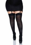 Щільні непрозорі панчохи Leg Avenue Nylon Thigh Highs plus size