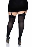 Щільні непрозорі панчохи Leg Avenue Nylon Thigh Highs plus size
