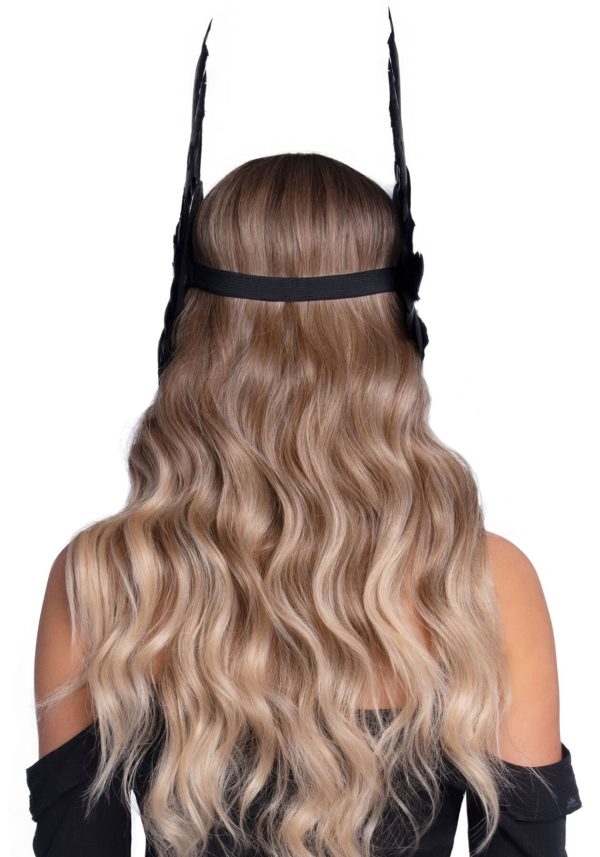 Повязка на голову с крыльями Leg Avenue Feather headband перья и натуральная кожа