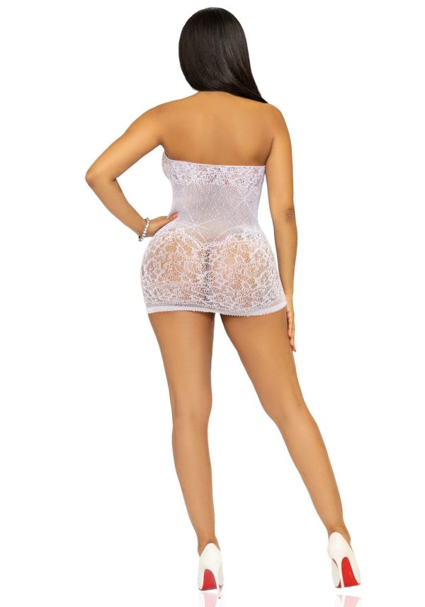 Сукня-сітка зі стразами Leg Avenue Rhinestone halter mini dress відкрита спина