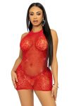 Сукня-сітка зі стразами Leg Avenue Rhinestone halter mini dress відкрита спина
