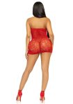 Сукня-сітка зі стразами Leg Avenue Rhinestone halter mini dress відкрита спина