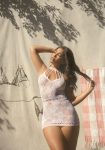 Ажурна сукня-сітка Leg Avenue Lace mini dress with cut-outs