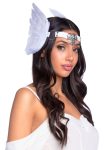 Повязка на голову с крыльями Leg Avenue Feather headband перья и натуральная кожа