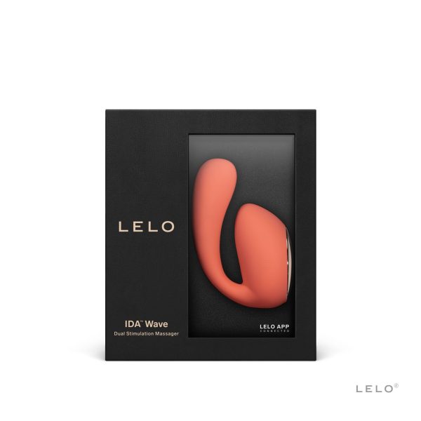 Смарт-вибратор LELO Ida Wave Coral вагинально-клиторальный, технология WaveMotion, 2 мотора