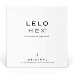 Презервативы LELO HEX Condoms Original 3 Pack, тонкие и суперпрочные