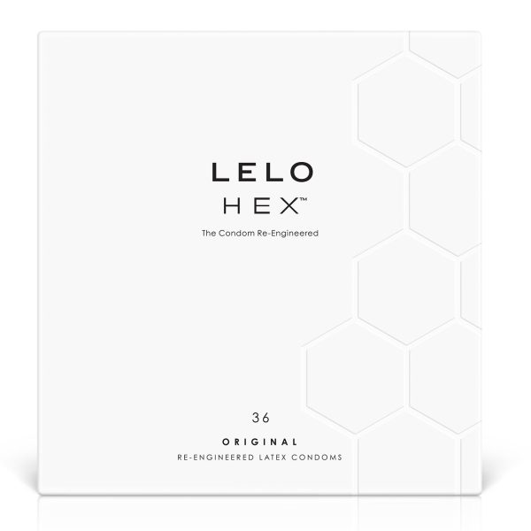 Презервативы LELO HEX Condoms Original 36 Pack, тонкие и суперпрочные