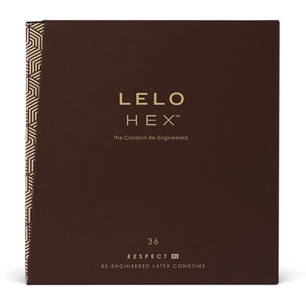 Презервативы LELO HEX Condoms Respect 36 Pack, тонкие и суперпрочные, увеличенный размер