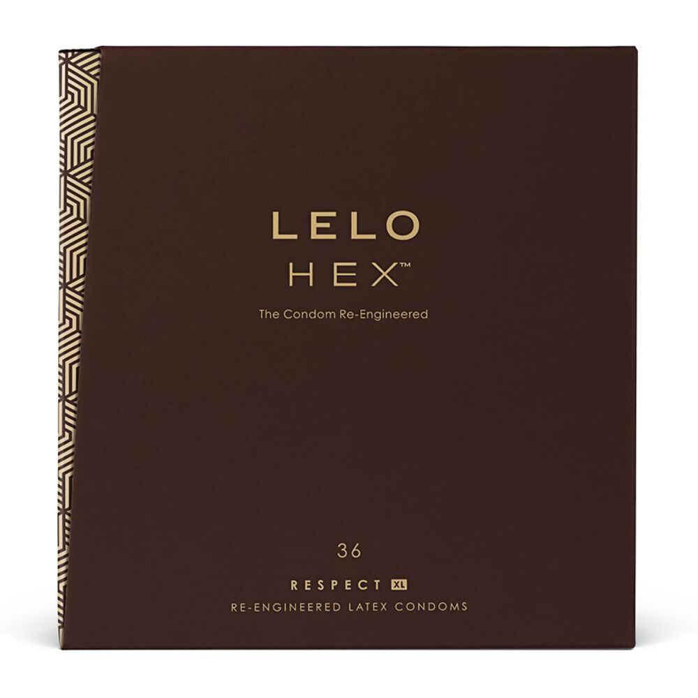 Презервативы LELO HEX Condoms Respect 36 Pack, тонкие и суперпрочные, увеличенный размер