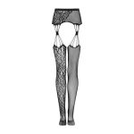 Еротичні колготки-бодістокінг Obsessive Garter stockings S821 S
