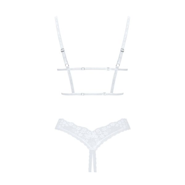 Еротичний комплект Obsessive Heavenlly 2-pcs cupless set відкриті груди