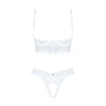 Еротичний комплект Obsessive Heavenlly 2-pcs cupless set відкриті груди