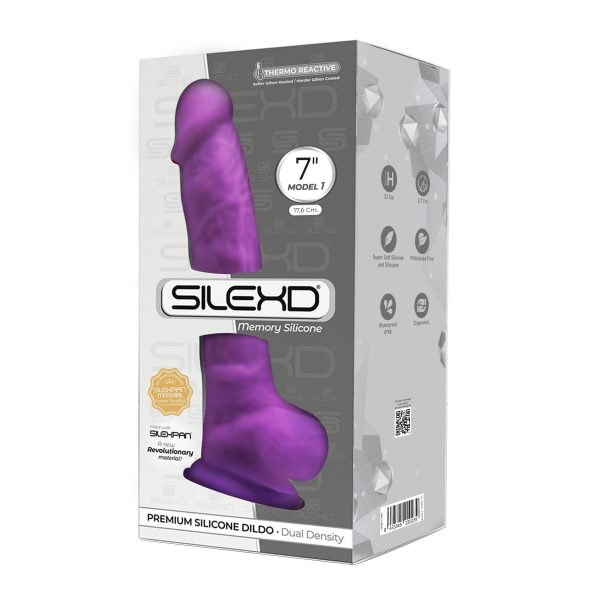 Фаллоимитатор SilexD Johnny (MODEL 1 size 7in), двухслойный, силикон+Silexpan, диаметр 3,8 см